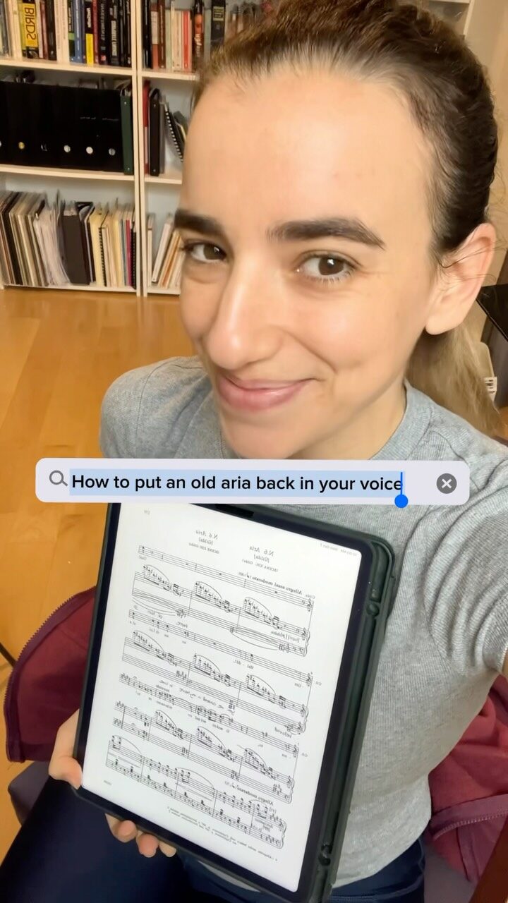Steps to take when revisiting an old aria. This is what I did to put Caro Nome back…