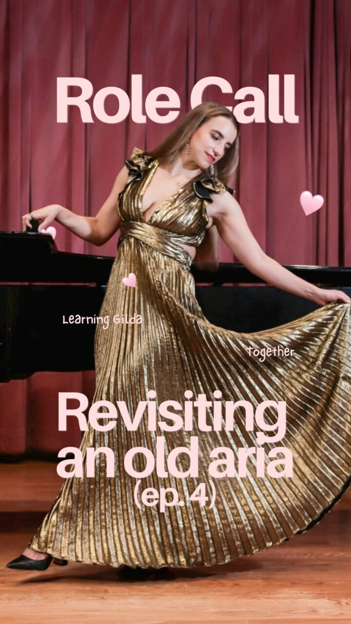 Coming back to an aria you haven’t sung in years? This is how I’m handling Caro Nome which…